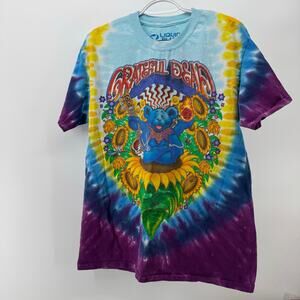 Liquid Blue Grateful Dead Tie Dye T Shirt Large Dancing Bears